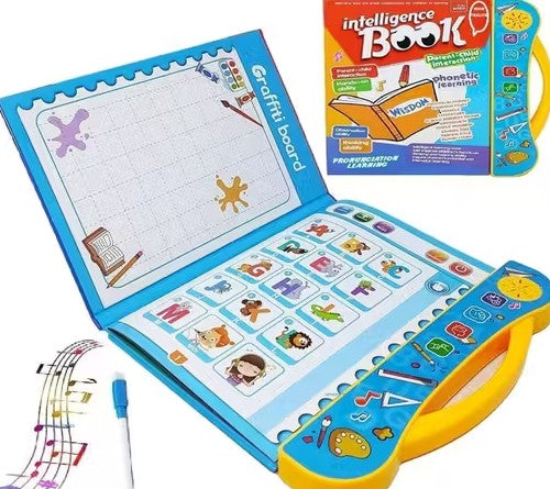 Children Book -Musical English Alphabet Learning Book for 3 + Year Kids Intelligence Book (Study Book)