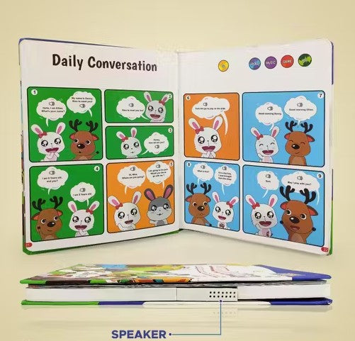 Children Book -Musical English Alphabet Learning Book for 3 + Year Kids Intelligence Book (Study Book)