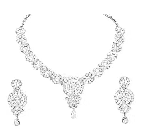 Necklace Set with Earrings for Women/Girls | Ideal for Party, Wedding and Festive Occasion