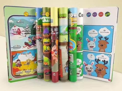 Children Book -Musical English Alphabet Learning Book for 3 + Year Kids Intelligence Book (Study Book)